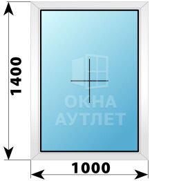 Глухое пластиковое окно 1000×1400 ОА-39208