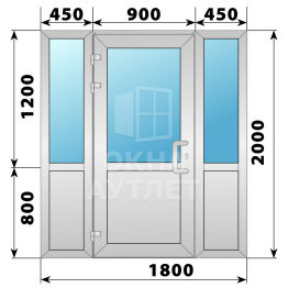Холодная алюминиевая входная группа 1800×2000 ОА-63994