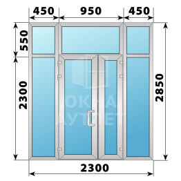 Холодная алюминиевая входная группа 2300×2850 ОА-65251
