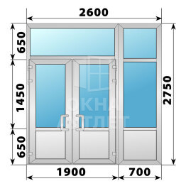 Холодная алюминиевая входная группа 2600×2750 ОА-65506