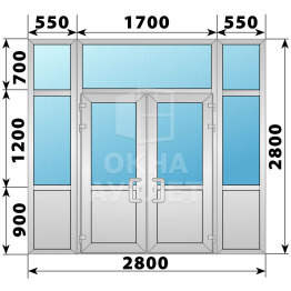 Холодная алюминиевая входная группа 2800×2800 №2 ОА-65539