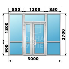 Холодная алюминиевая входная группа 3000×2700 ОА-63799