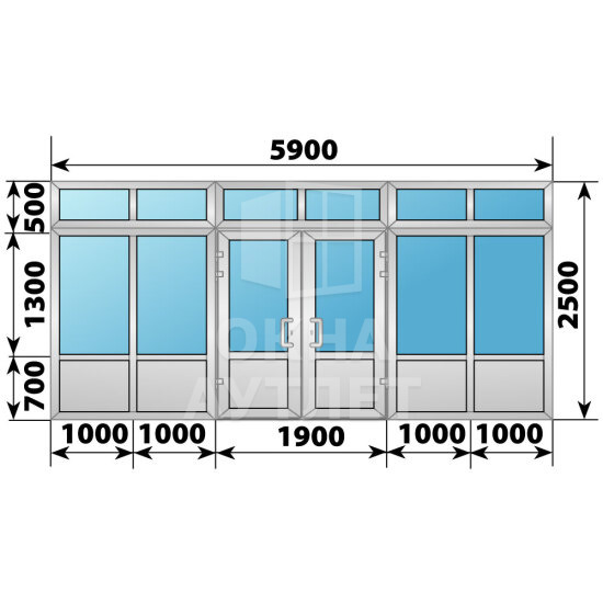 Холодная алюминиевая входная группа 5900×2500 ОА-65797