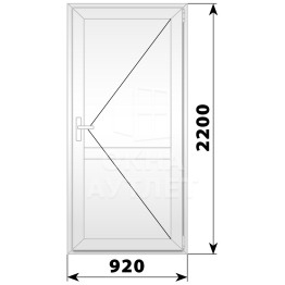 Пластиковая межкомнатная дверь 920×2200 №3 ОА-33093
