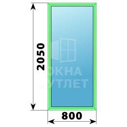 Алюминиевое окно 800×2050 №16 ОА-33831