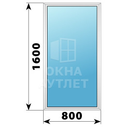 Алюминиевое окно 800×1600 №17 ОА-33849