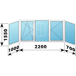Теплое пластиковое остекление балкона 1500×3900 ОА-33567