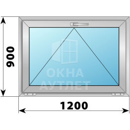Откидное алюминиевое окно 1200×900 ОА-54385