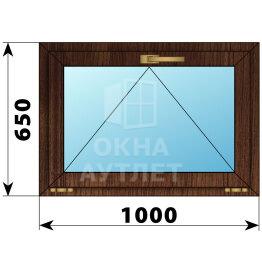Откидное окно из дуба 1000×650 ОА-49370