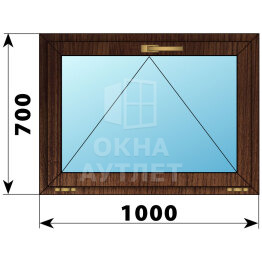Откидное окно из дуба 1000×700 ОА-45387