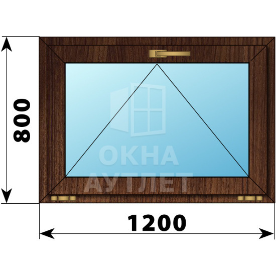 Откидное окно из дуба 1200×800 ОА-49664