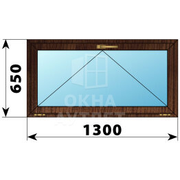 Откидное окно из дуба 1300×650 ОА-45618