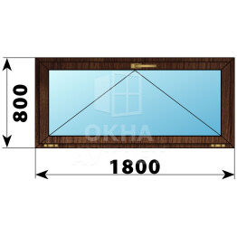 Откидное окно из дуба 1800×800 ОА-46338