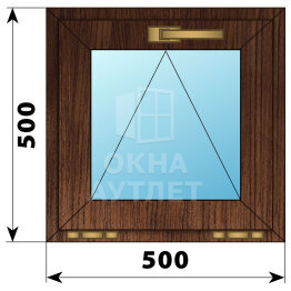 Откидное окно из дуба 500×500 ОА-44283