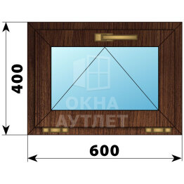 Откидное окно из дуба 600×400 ОА-44316