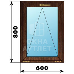 Откидное окно из дуба 600×800 ОА-49208