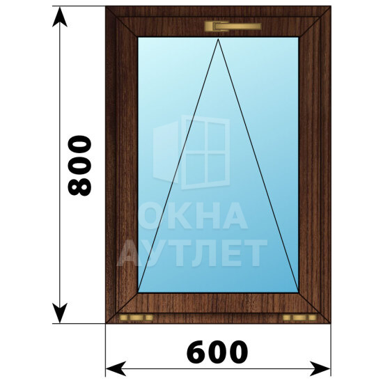 Откидное окно из дуба 600×800 ОА-49208