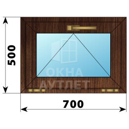 Откидное окно из дуба 700×500 ОА-44667