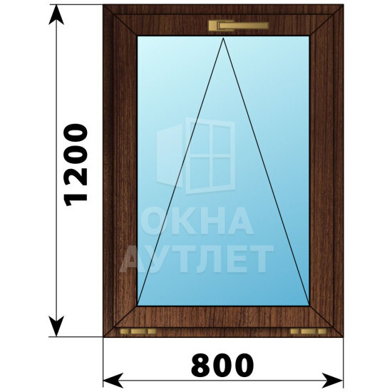 Откидное окно из дуба 800×1200 ОА-45756