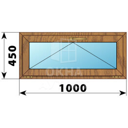 Откидное окно из лиственницы 1000×450 ОА-44427