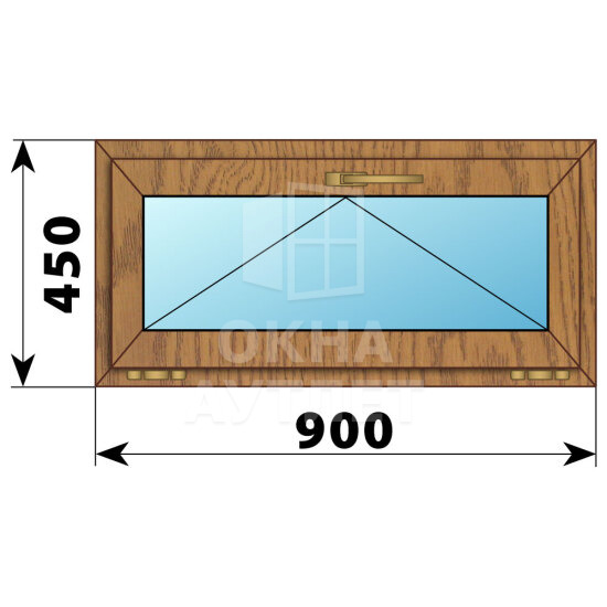 Откидное окно из лиственницы 900×450 ОА-44325