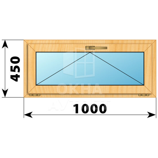 Откидное окно из сосны 1000×450 ОА-41389