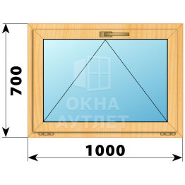 Откидное окно из сосны 1000×700 ОА-41509