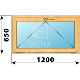 Откидное окно из сосны 1200×650 ОА-41581