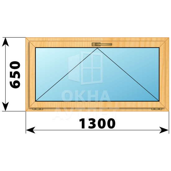 Откидное окно из сосны 1300×650 ОА-41617