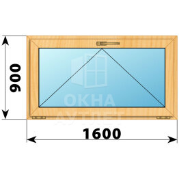 Откидное окно из сосны 1600×900 ОА-43243