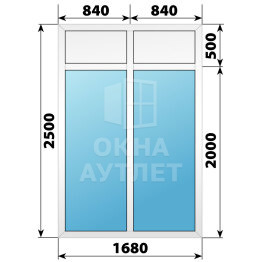 Пластиковая комбинированная перегородка 1680×2500 ОА-67531