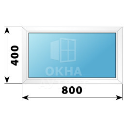 Пластиковое окно №7 800×400 ОА-32142