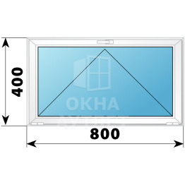 Пластиковое окно №8 800×400 ОА-32178