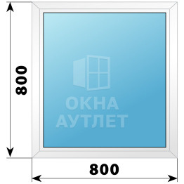 Пластиковое окно №9 800×800 ОА-32148