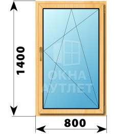 Поворотно-откидное окно из сосны 800×1400 ОА-41749