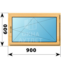 Поворотно-откидное окно из сосны 900×600 ОА-41422