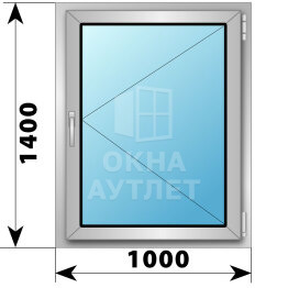 Поворотное алюминиевое окно 1000×1400 ОА-54472