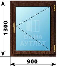 Поворотное окно из дуба 900×1300 ОА-45894