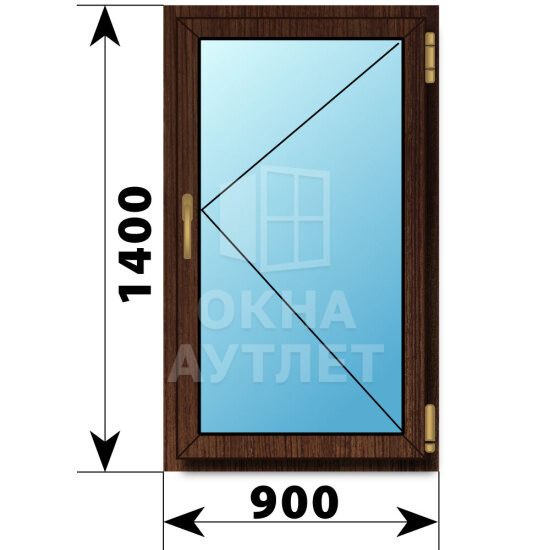 Поворотное окно из дуба 900×1400 ОА-49856