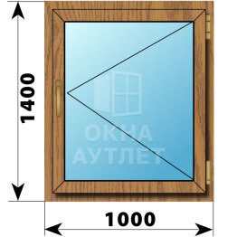 Поворотное окно из лиственницы 1000×1400 ОА-45321