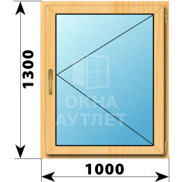 Поворотное окно из сосны 1000×1300 ОА-41767