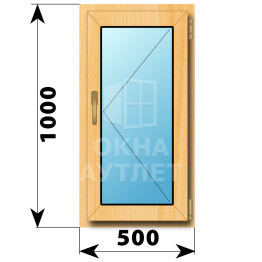 Поворотное окно из сосны 500×1000 ОА-41338