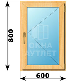 Поворотное окно из сосны 600×800 ОА-41341