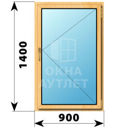 Поворотное окно из сосны 900×1400 ОА-43210