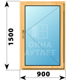 Поворотное окно из сосны 900×1500 ОА-41830