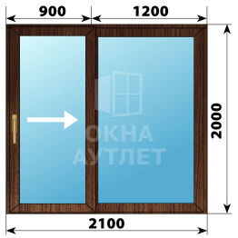 Раздвижная дверь из дуба 2100×2000 2СН ОА-62473