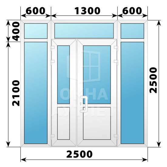 Теплая пластиковая входная группа 2500×2500 ОА-63571